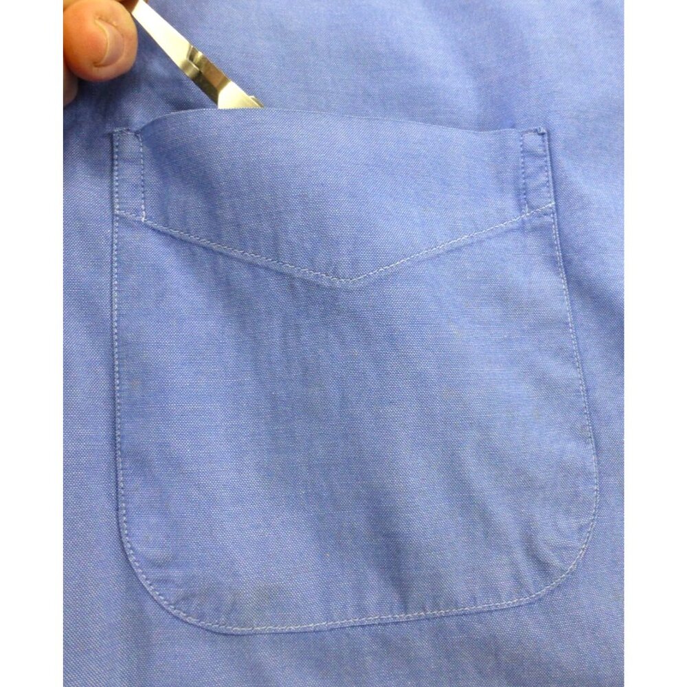 Brooks Brothers Original Polo Button Down Chambray Blue Dress Shirt 17-35 USA - Picture 7 of 9